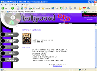 Screenshot of Bollywood DVD website