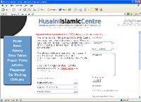 Screenshot of HIC Peterborough website