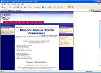 Screenshot of Husaini Youth website